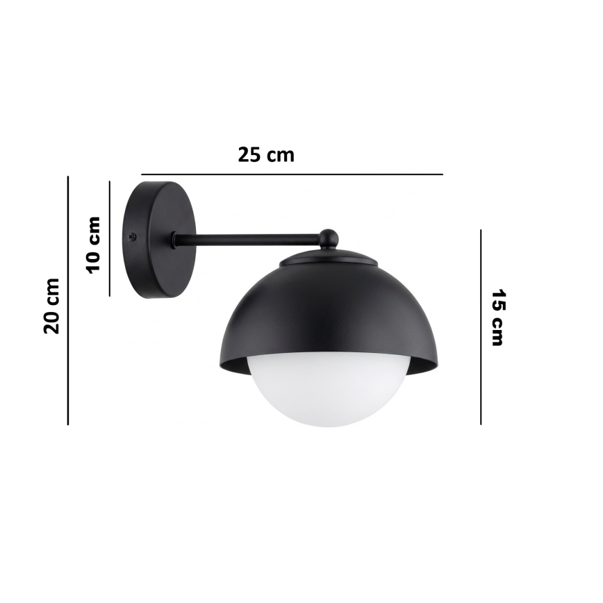 BRILAGI - Lampa ścienna COSMO 1xE27/60W/230V czarna