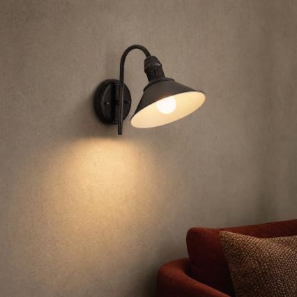 BRILAGI - Lampa ścienna FORGE 1xE27/60W/230V czarna