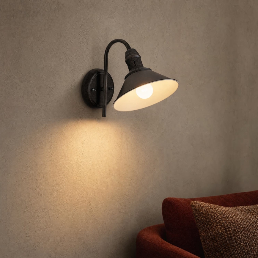 BRILAGI - Lampa ścienna FORGE 1xE27/60W/230V czarna