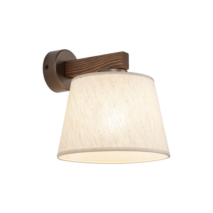 Brilagi - Lampa ścienna LATTE 1xE27/60W/230V sosna/beżowa