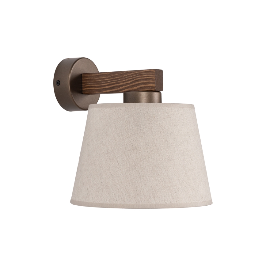Brilagi - Lampa ścienna LATTE 1xE27/60W/230V sosna/beżowa