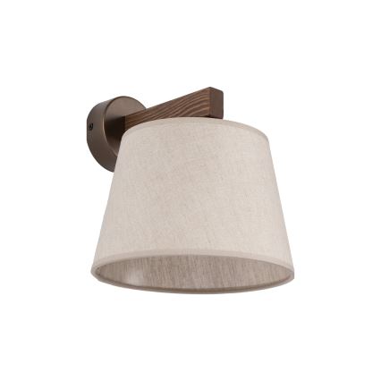 Brilagi - Lampa ścienna LATTE 1xE27/60W/230V sosna/beżowa