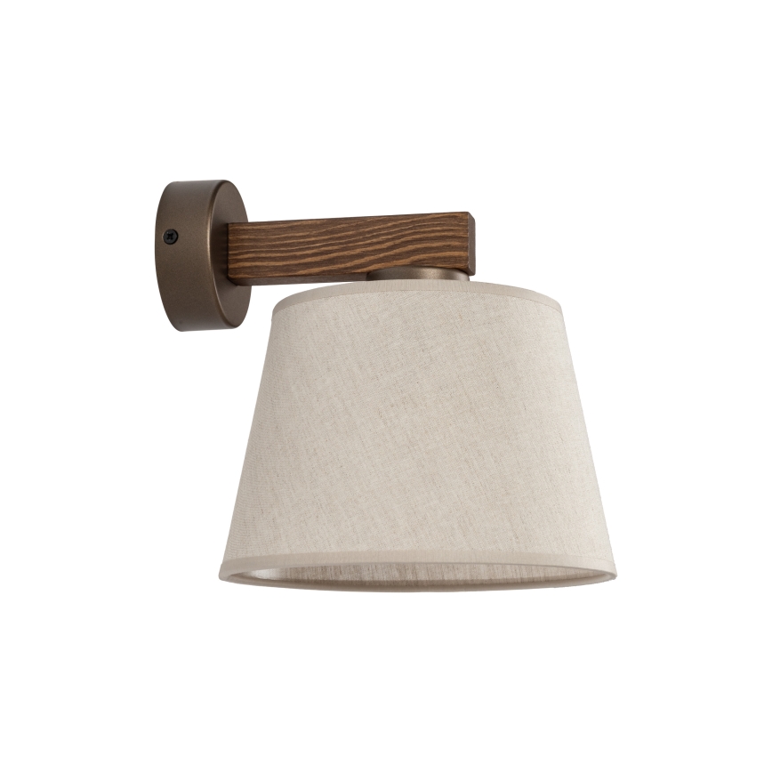 Brilagi - Lampa ścienna LATTE 1xE27/60W/230V sosna/beżowa