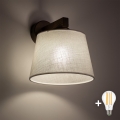 BRILAGI - Lampa ścienna LED LATTE 1xE27/15W/230V sosna/biała