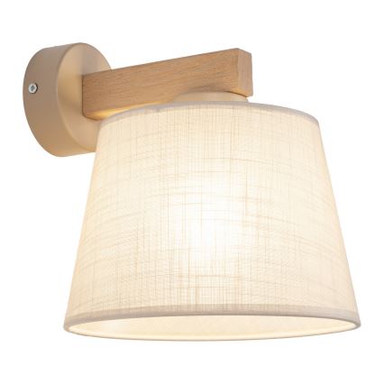 BRILAGI - Lampa ścienna LED LATTE SABIA 1xE27/15W/230V sosna/beżowa