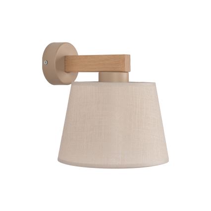 BRILAGI - Lampa ścienna LED LATTE SABIA 1xE27/15W/230V sosna/beżowa