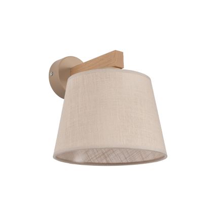 BRILAGI - Lampa ścienna LED LATTE SABIA 1xE27/15W/230V sosna/beżowa
