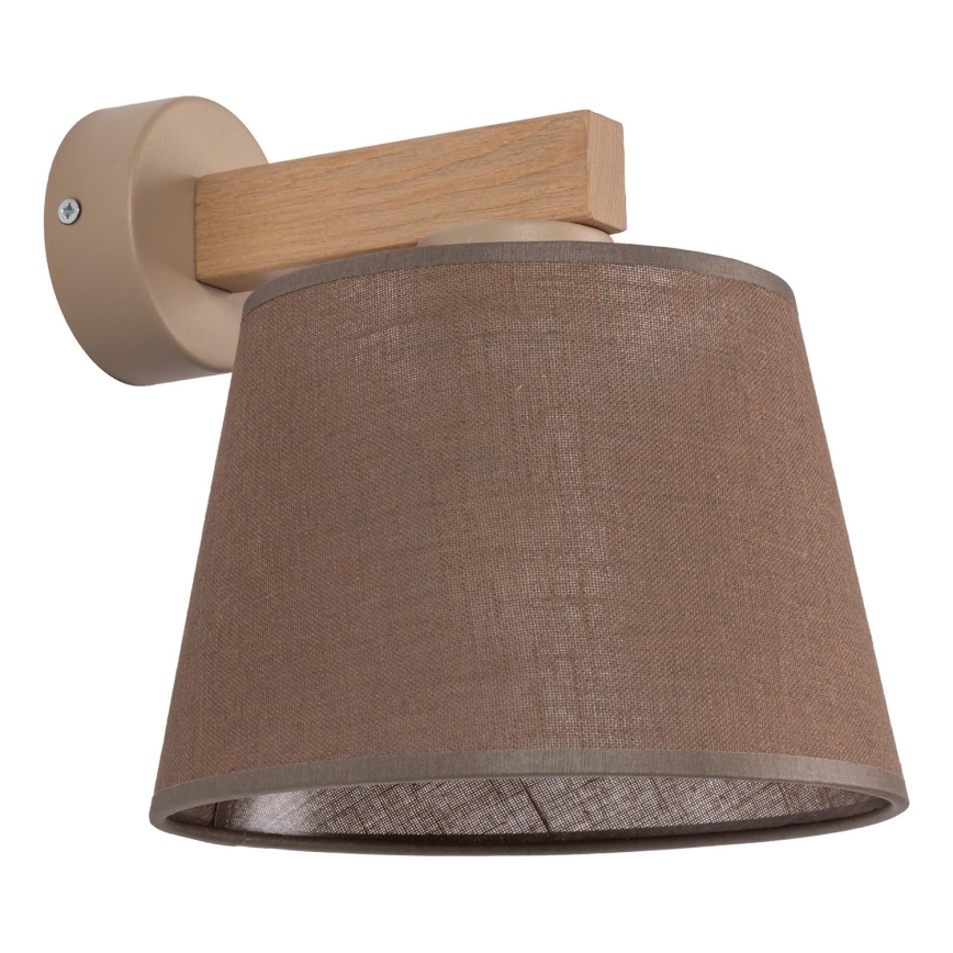 BRILAGI - Lampa ścienna LED LATTE SABIA 1xE27/15W/230V sosna/brązowa