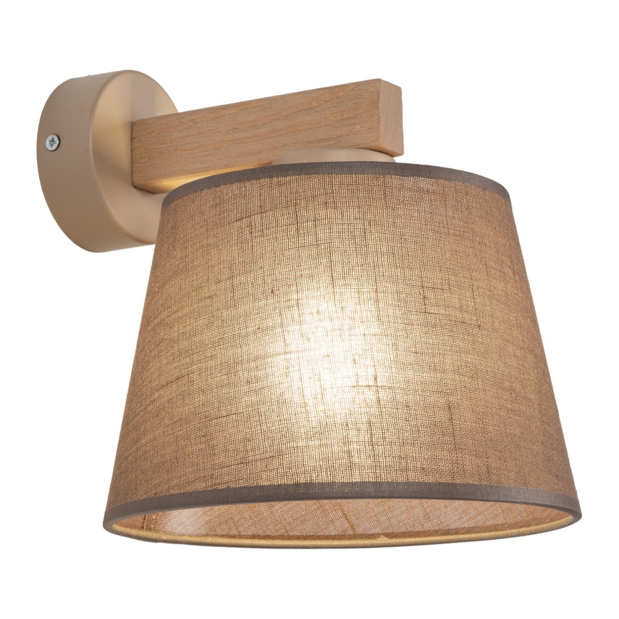 BRILAGI - Lampa ścienna LED LATTE SABIA 1xE27/15W/230V sosna/brązowa