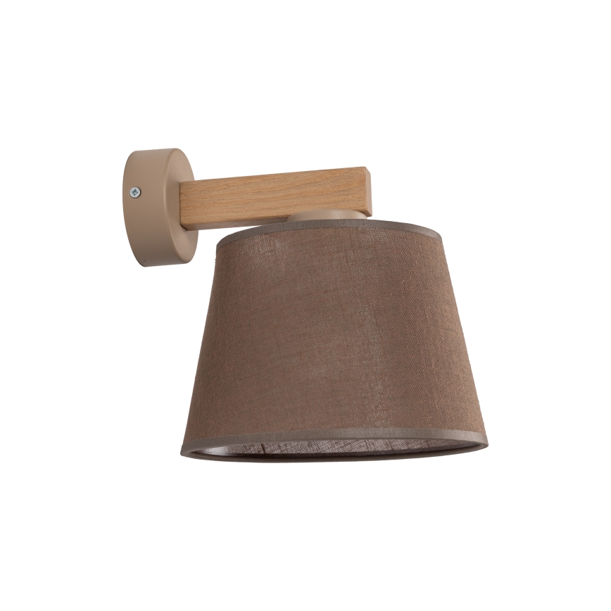 BRILAGI - Lampa ścienna LED LATTE SABIA 1xE27/15W/230V sosna/brązowa