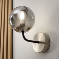 BRILAGI - Lampa ścienna MALIVA 1xE14/15W/230V matowy chrom/przydymione szkło