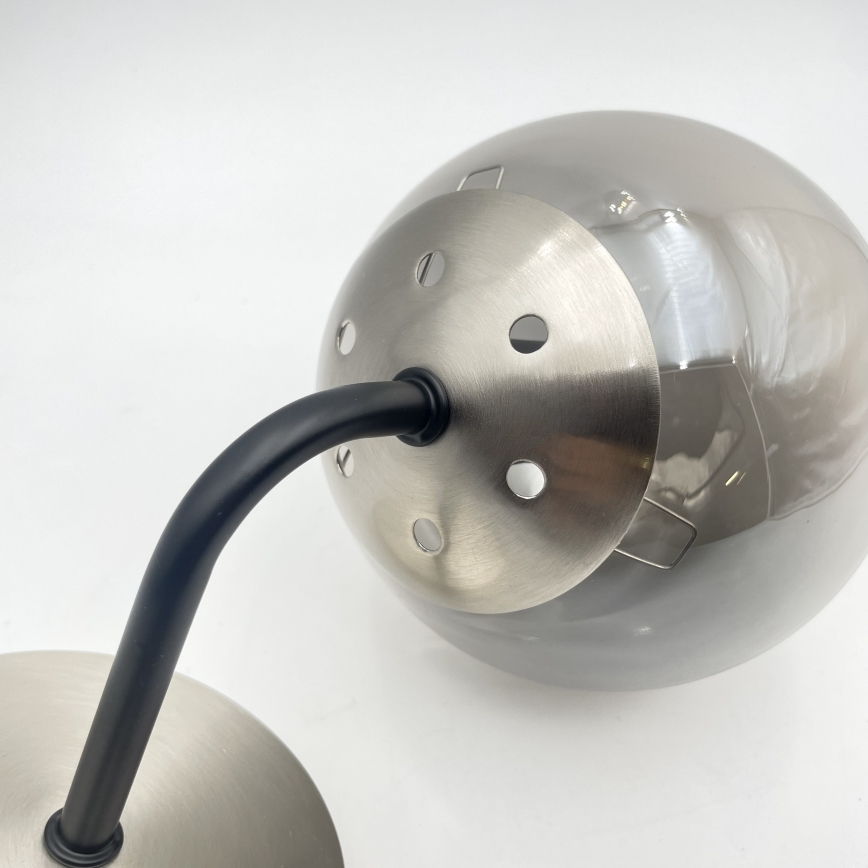 Brilagi - Lampa ścienna MALIVA 1xE14/15W/230V matowy chrom/przydymione szkło