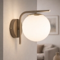 Brilagi - Lampa ścienna MILO ECRU 1xE27/60W/230V beżowa/złota