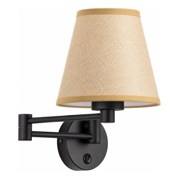 BRILAGI - Lampa ścienna NUBILA 1xE27/15W/230V beżowa/czarna