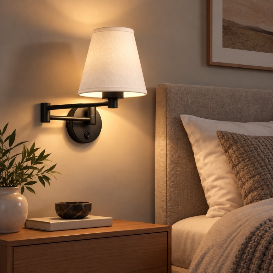 BRILAGI - Lampa ścienna NUBILA 1xE27/15W/230V biała/czarna