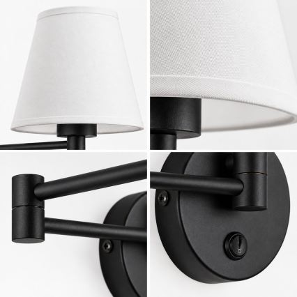 BRILAGI - Lampa ścienna NUBILA 1xE27/15W/230V biała/czarna
