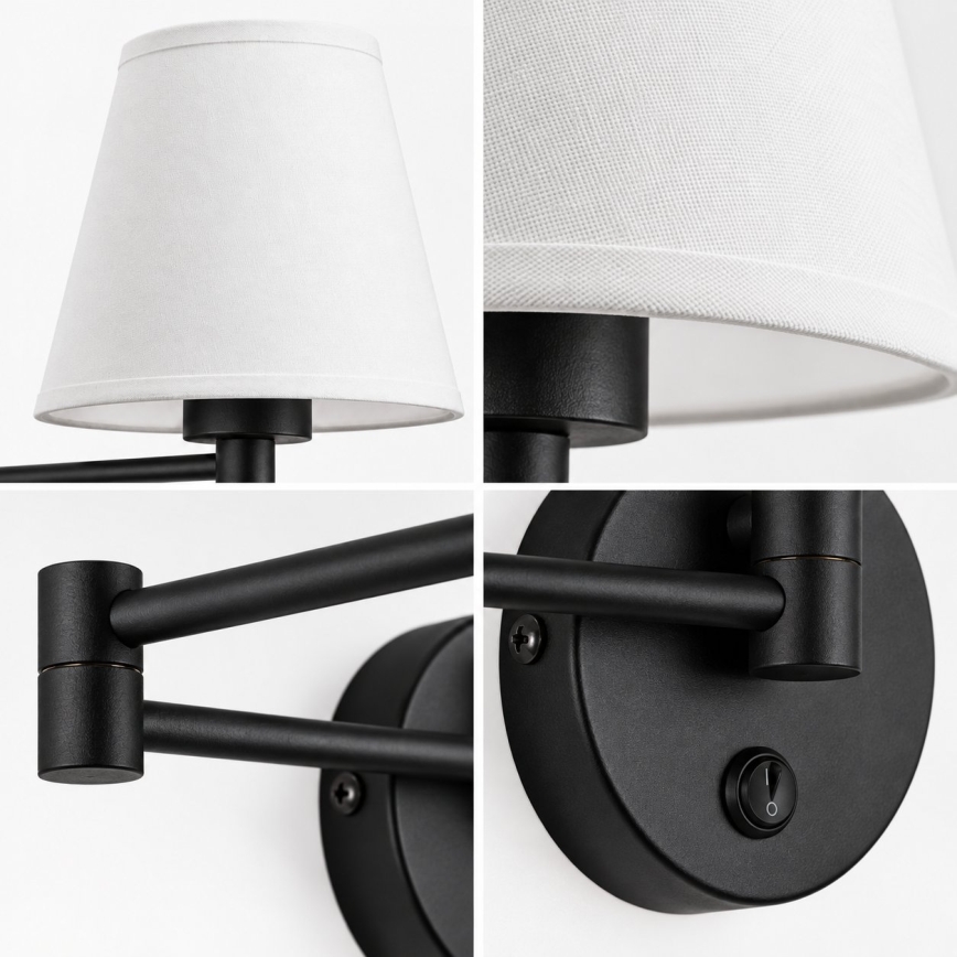 BRILAGI - Lampa ścienna NUBILA 1xE27/15W/230V biała/czarna