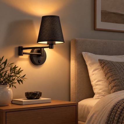 BRILAGI - Lampa ścienna NUBILA 1xE27/15W/230V czarna