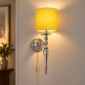 BRILAGI - Lampa ścienna NUBILA 1xE27/60W/230V błyszczący chrom/żółty