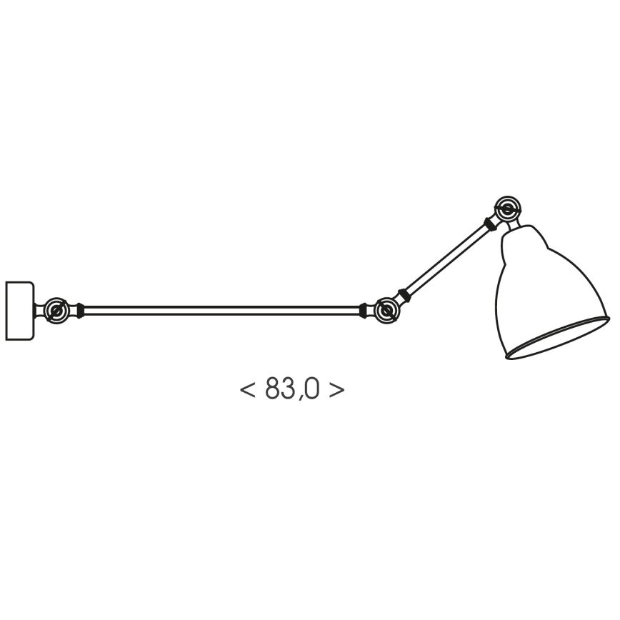 Brilagi - Lampa ścienna QUILL 1xE27/40W/230V 83 cm biała