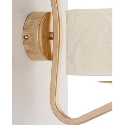 Brilagi - Lampa ścienna SAPHIRE 1xE27/15W/230V kremowa/złota/patina