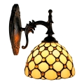 BRILAGI - Lampa ścienna Tiffany witrażowa IVORY SMOOTH 1xE14/40W/230V