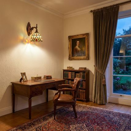 Brilagi - Lampa ścienna Tiffany witrażowa MIRABELLA 1xE14/40W/230V