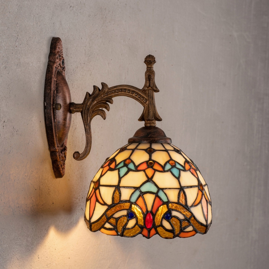 Brilagi - Lampa ścienna Tiffany witrażowa MIRABELLA 1xE14/40W/230V