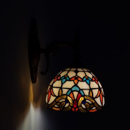 Brilagi - Lampa ścienna Tiffany witrażowa MIRABELLA 1xE14/40W/230V