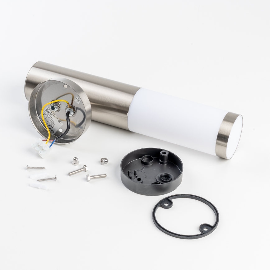 BRILAGI - LED zewnętrzny kinkiet ELIA 1xE27/7W/230V 4000K IP44 matowy chrom