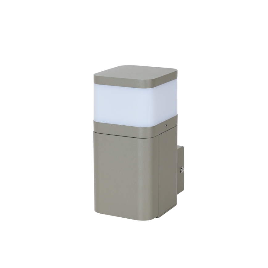 BRILAGI - Kinkiet zewnętrzny z gniazdem SCHUKO PILLAR 1xG9/11W/230V IP44 szary