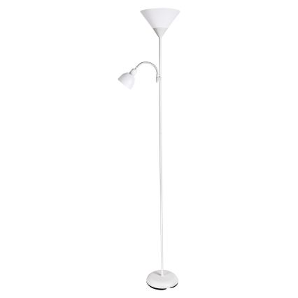 Brilagi - Lampa stojąca ARIANA 1xE27/100W/230V + 1xE14/25W biała