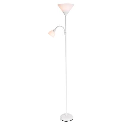 Brilagi - Lampa stojąca ARIANA 1xE27/100W/230V + 1xE14/25W biała