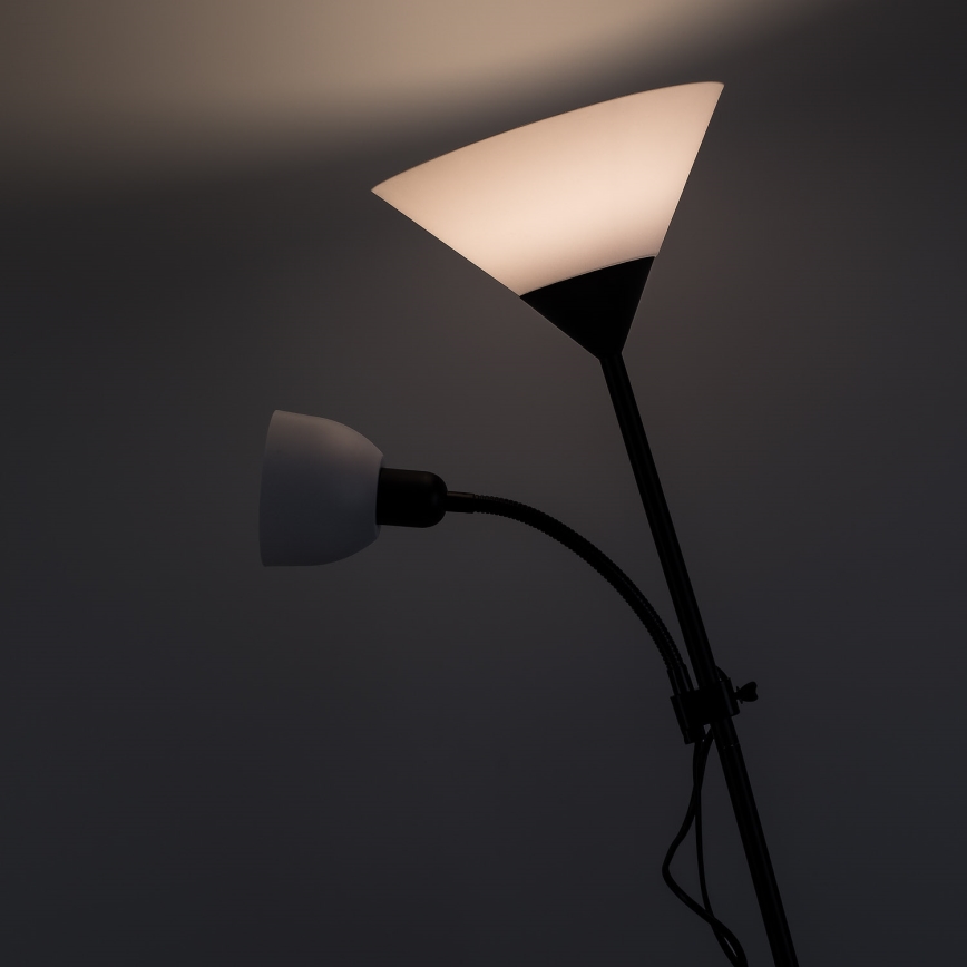 Brilagi - Lampa stojąca ARIANA 1xE27/100W/230V + 1xE14/25W czarna