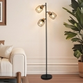 BRILAGI - Lampa stojąca BASKLITE 3xE27/15W/230V drewno/czarny