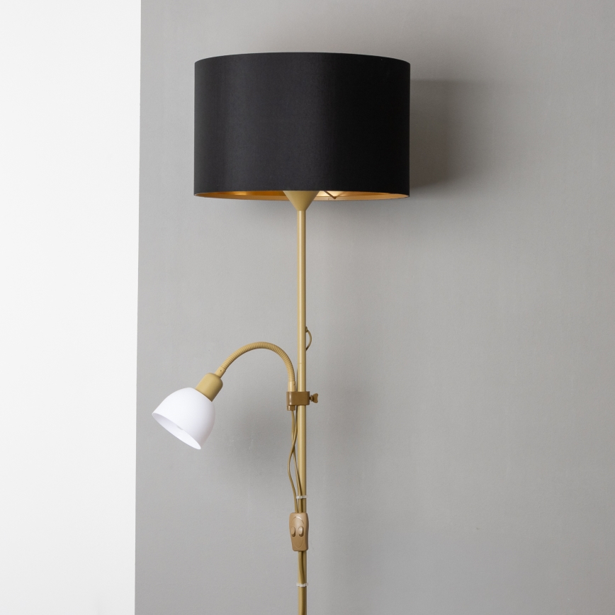 Brilagi - Lampa stojąca CERIA 1xE27/100W/230V + 1xE14/25W złota/czarna