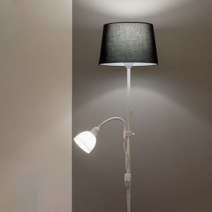 Brilagi - Lampa stojąca CERIA 2 w 1 1xE27/100W/230V + 1xE14/25W biała/czarna
