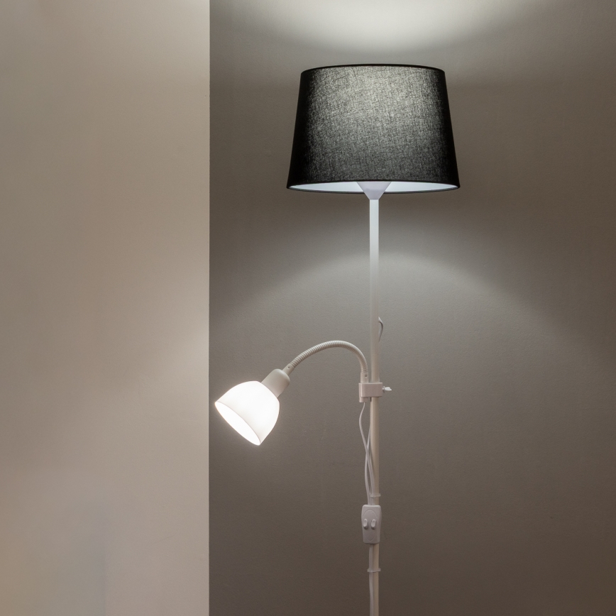 Brilagi - Lampa stojąca CERIA 2 w 1 1xE27/100W/230V + 1xE14/25W biała/czarna
