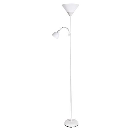Brilagi - Lampa stojąca CERIA 2 w 1 1xE27/100W/230V + 1xE14/25W biała/szara