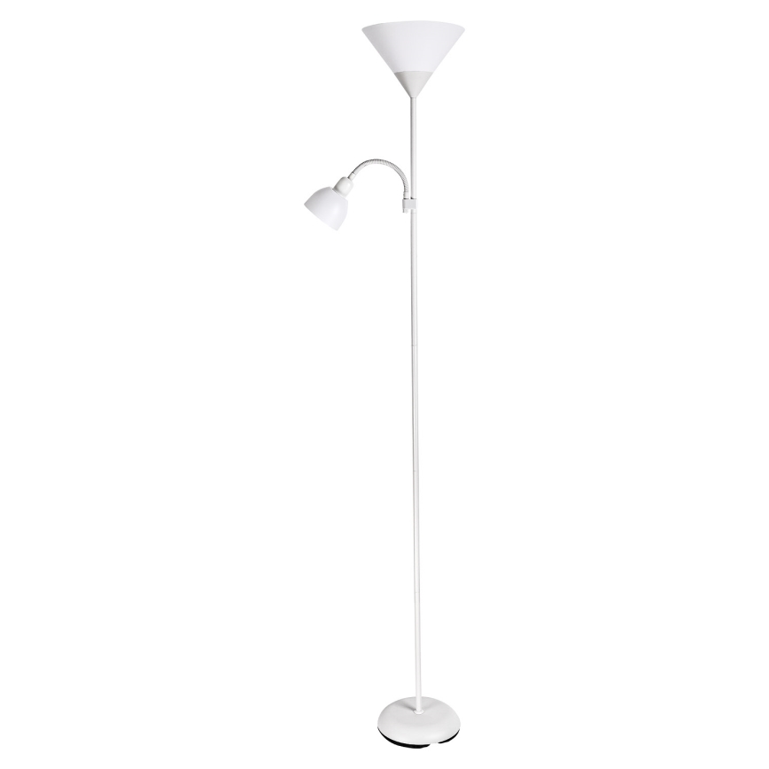 Brilagi - Lampa stojąca CERIA 2 w 1 1xE27/100W/230V + 1xE14/25W biała/szara