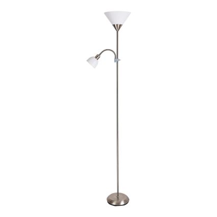 Brilagi - Lampa stojąca CERIA 2 w 1 1xE27/100W/230V + 1xE14/25W matowy chrom/zielony