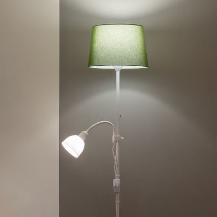 Brilagi - Lampa stojąca CERIA 2w1 1xE27/100W/230V + 1xE14/25W biały/zielony