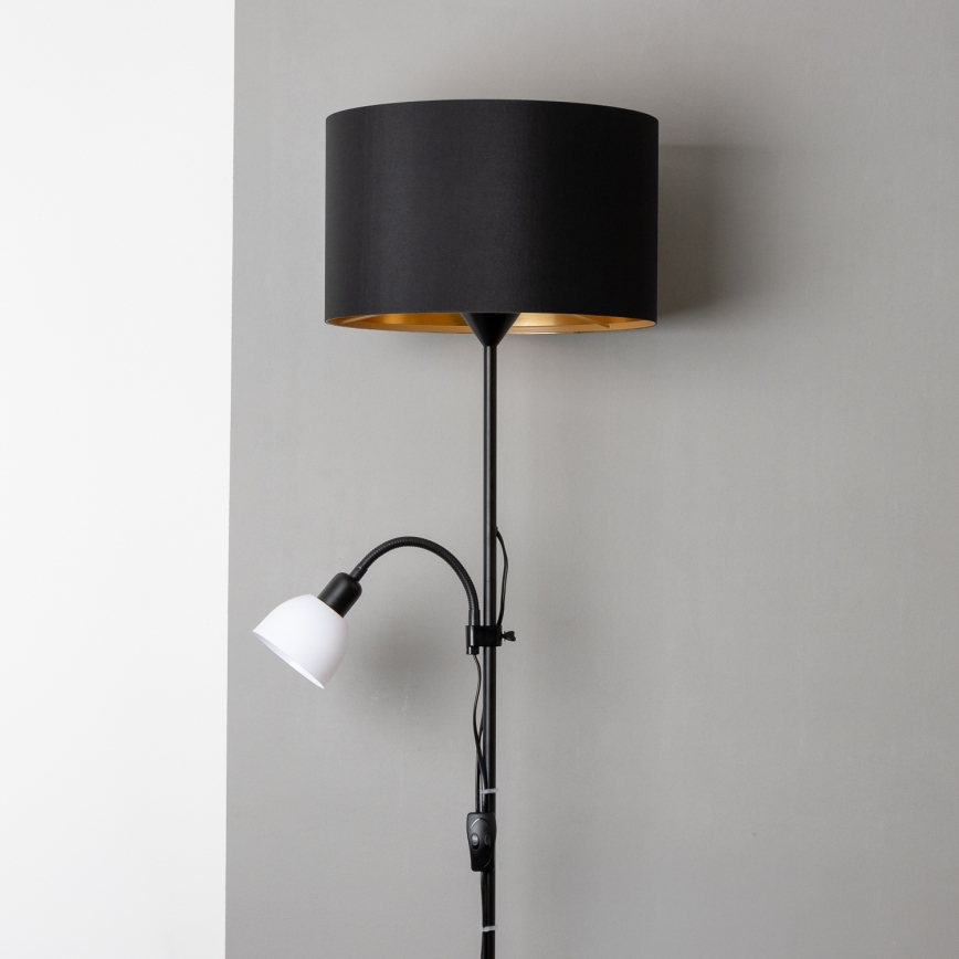 Brilagi - Lampa stojąca CERIA 2w1 1xE27/100W/230V + 1xE14/25W czarna