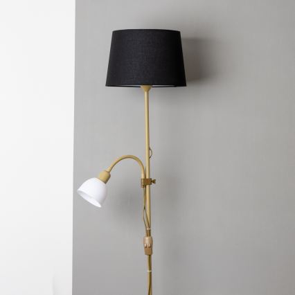 Brilagi - Lampa stojąca CERIA 2w1 1xE27/100W/230V + 1xE14/25W złota/czarna