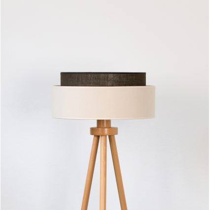 Brilagi - Lampa stojąca LED BOHO STYLE 1xE27/15W/230V kremowa/brązowa