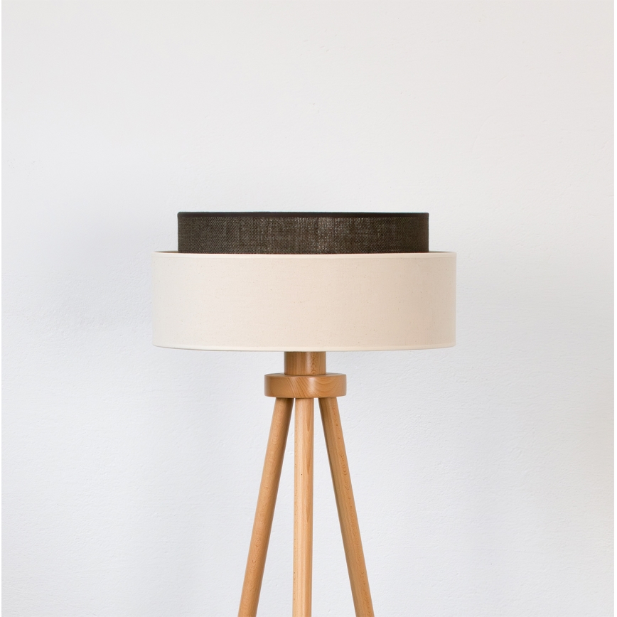 Brilagi - Lampa stojąca LED BOHO STYLE 1xE27/15W/230V kremowa/brązowa