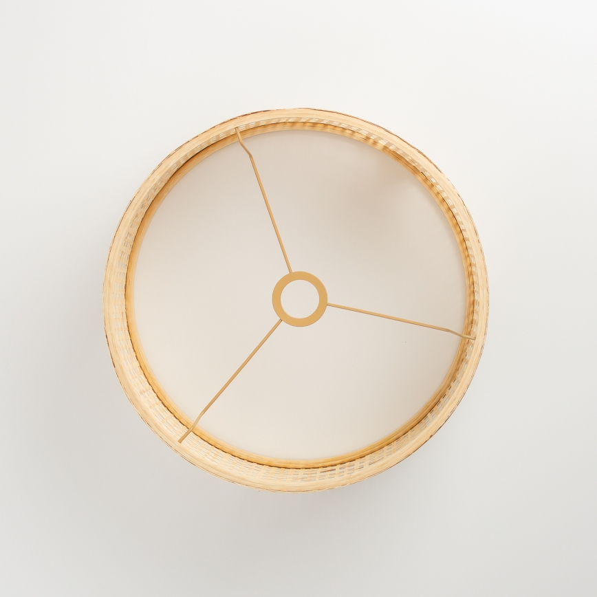 Brilagi - Lampa stojąca LED CERIA 1x E27/40W/230V śr. 40 cm bambus/matowy chrom