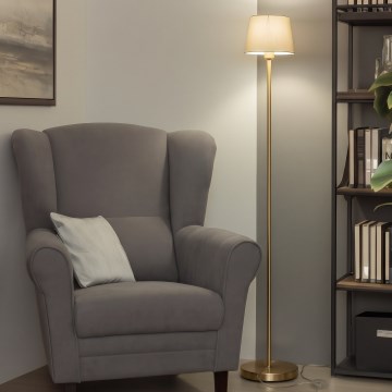 Brilagi - Lampa stojąca LED CERIA 1xE27/20W/230V śr. 20,5 cm biała/złota