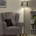 Brilagi - Lampa stojąca LED CERIA 1xE27/20W/230V śr. 30 cm czarna/złota