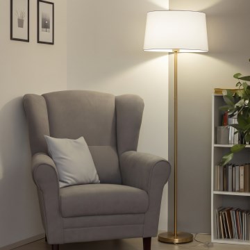 Brilagi - Lampa stojąca LED CERIA 1xE27/20W/230V śr. 45 cm biało-złota